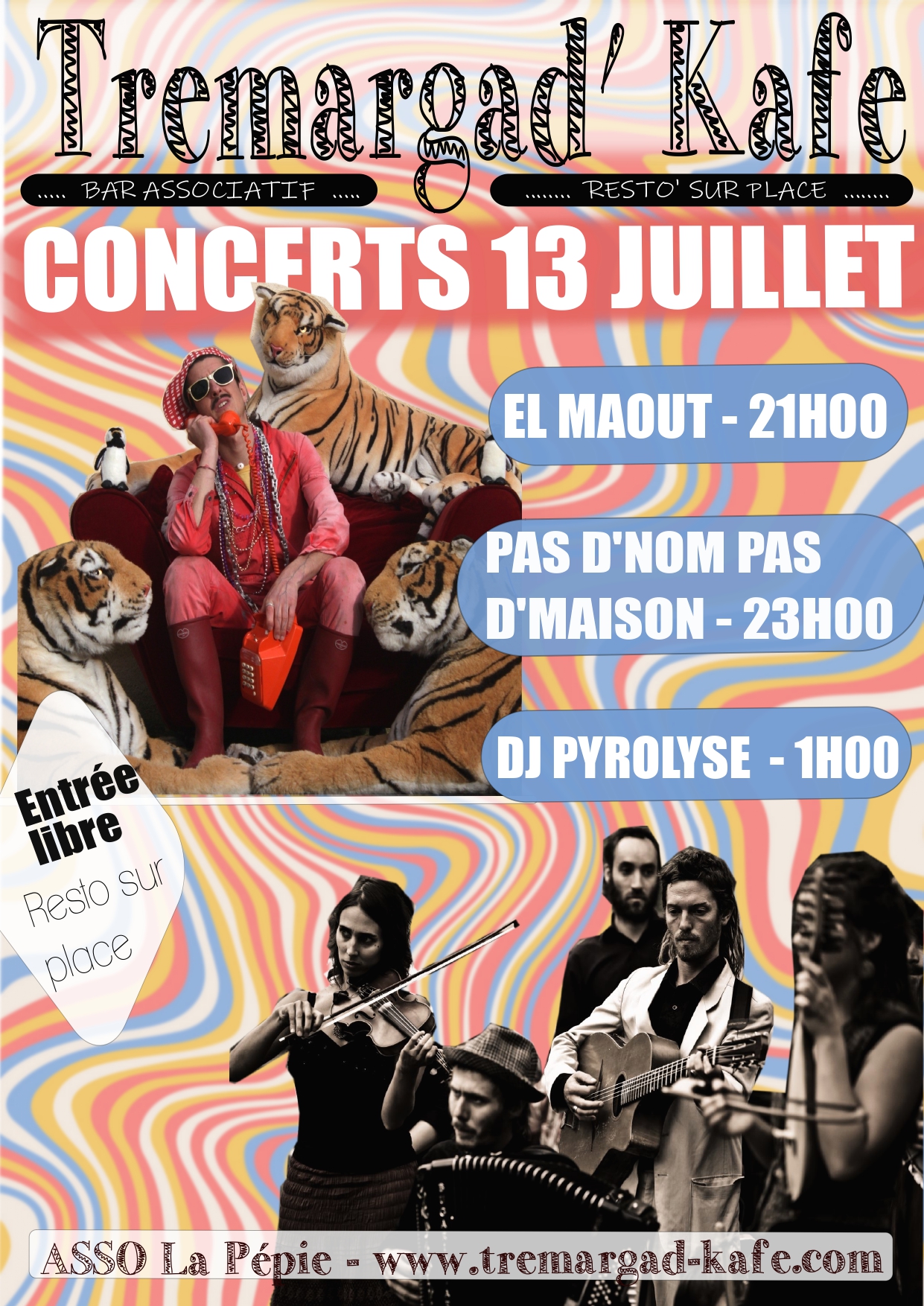 CONCERTS - El Maout // Pas d'nom pas d'maison // DJ Pyrolyse