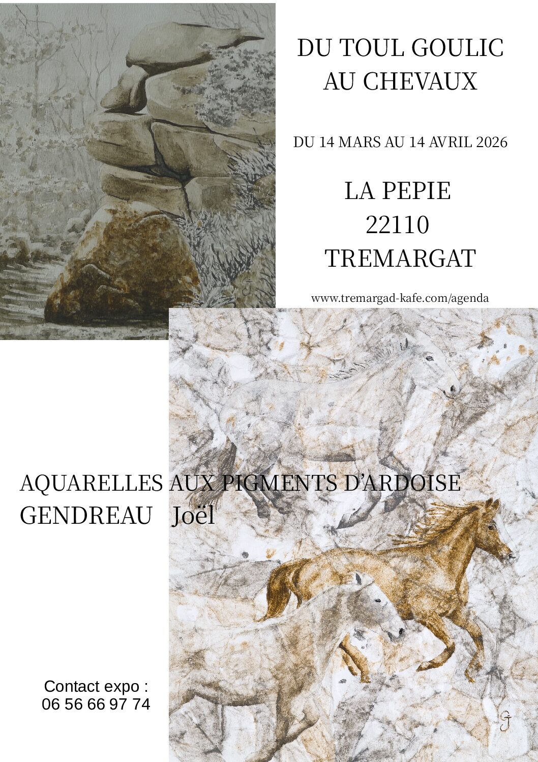 Exposition d’aquarelles DU TOUL GOULIC AU CHEVAUX